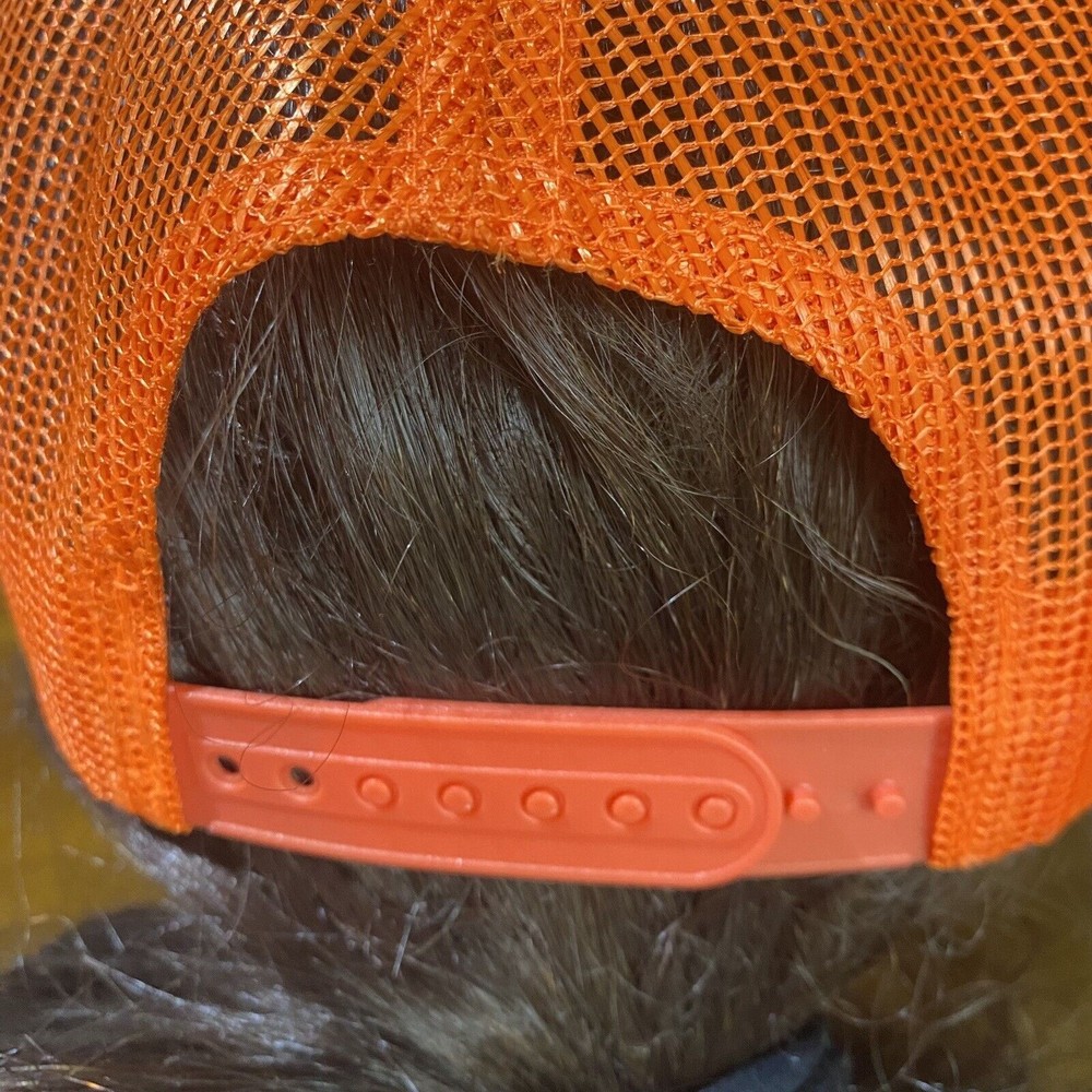 Bass Pro Shops Hat Mesh orange Snapback Trucker Baseball Fishing Outdoor Cap NEW - Picture 5 of 7